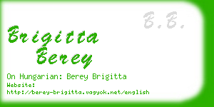 brigitta berey business card